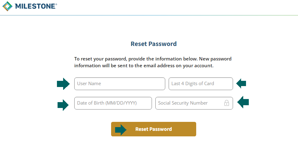 Milestone Credit Card Login Login Password